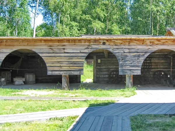 Vecchia architettura russa in legno — Foto Stock