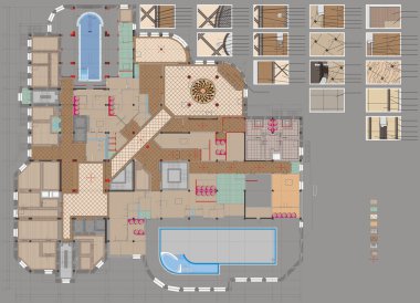 Planı çizim kamu Binası