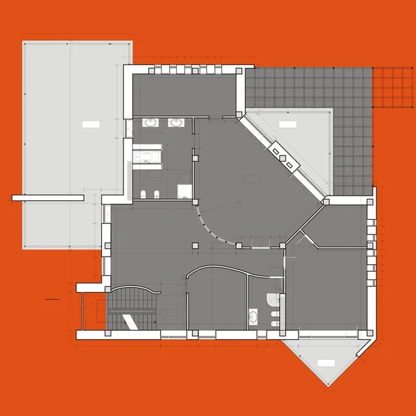 Cores do plano de habitação — Fotografia de Stock