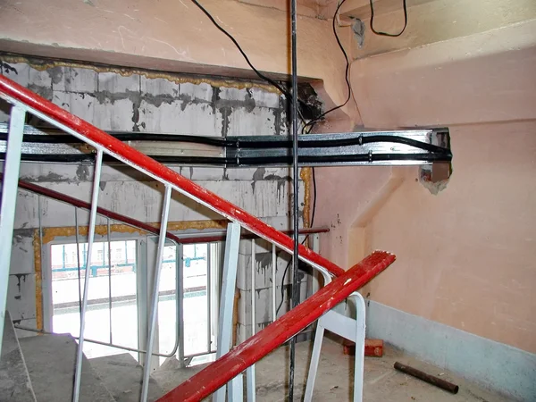 Régi beton lépcsőn loft — Stock Fotó