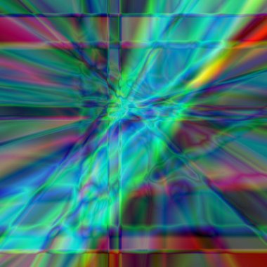 Kristal ya da elmas ışık yansıması renkli spektrum efekti illüstrasyonu