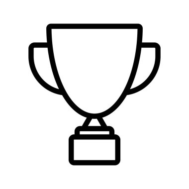 Ödül ödülü ikonu. Şampiyonluk ödülü konsepti. Taslak vektör çizimi beyaz arkaplanda izole edildi.