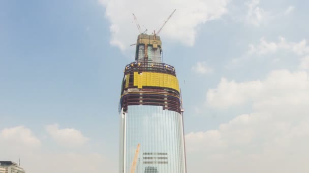 Seul City Lotte Construção da Torre Mundial — Vídeo de Stock