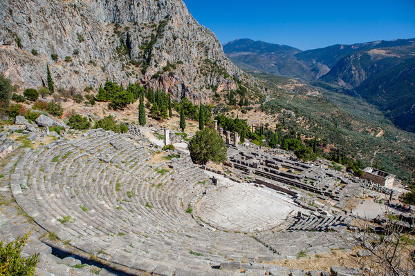 scenic views at Delphi in Greece
