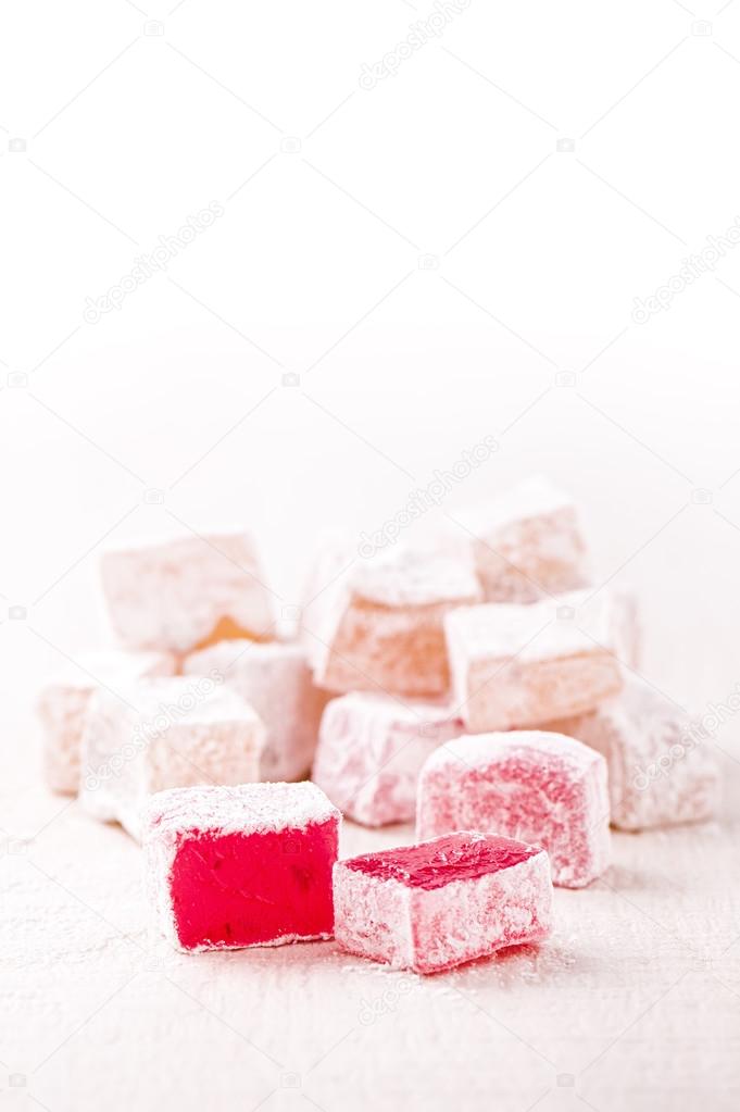 Turkish delight cubes