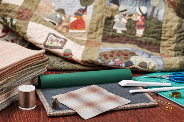 Tools for Quilt Applique — Stock Photo, Image