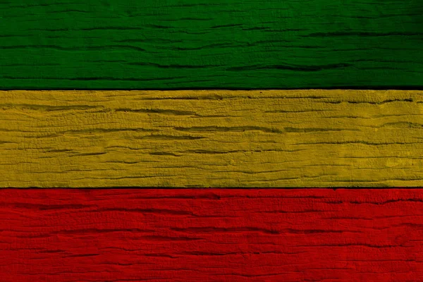Groen Geel Rood Hout Textuur Achtergrond Reggae Achtergrond — Stockfoto