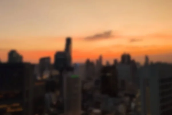 Blur Pôr Sol Cityscape Fundo — Fotografia de Stock