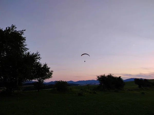 Parapente Volando Cielo — Foto de Stock