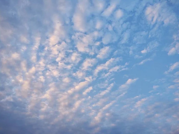 Blauwe Hemel Met Wolken Natuur Achtergrond — Stockfoto