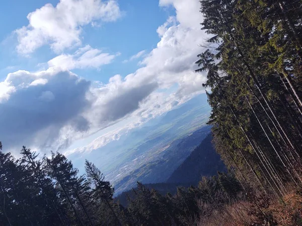 Beautiful Landscape Mountains Trees — Stock Photo, Image