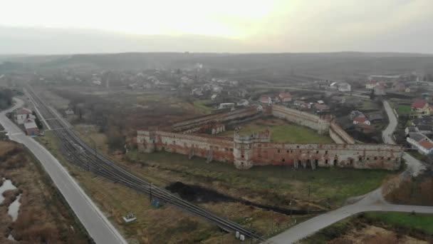 Разрушенный замок во Львове — стоковое видео