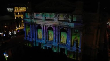 Noel süsleri. Işık dizileri şemsiye