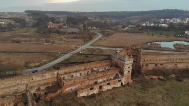 Κατεστραμμένο κάστρο στο Lviv Ουκρανία — Αρχείο Βίντεο