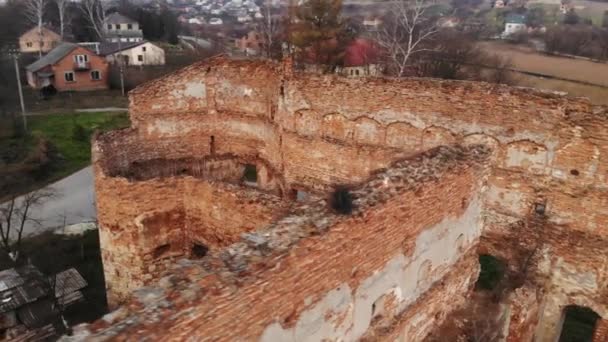 Lviv Ukrayna 'da yıkılmış kale — Stok video