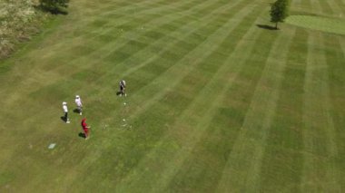 Golf sahasının hava görüntüsü