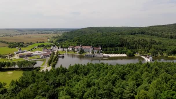 Balneario médico edem resort tiro aéreo — Vídeo de stock