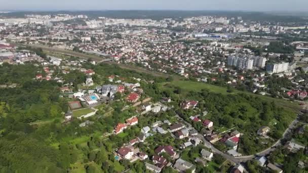 Cavalier boutique hotel em lviv drone shot — Vídeo de Stock