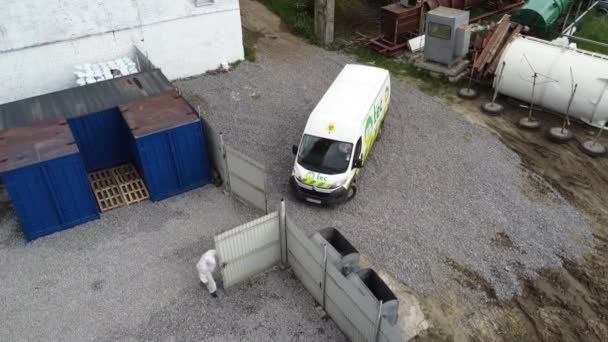 Сміттєспалювальний завод на сонці , Стокове Відео 