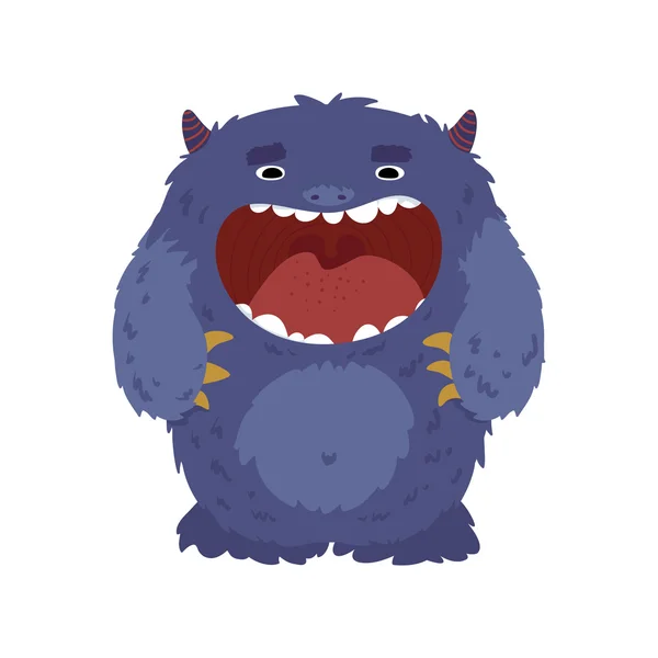 Illustratie van schattige kleine monster, — Stockvector