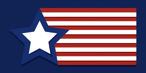 EE.UU. Elemento de diseño del día de la independencia — Vector de stock