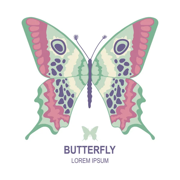 Templat Logo Butterfly - Stok Vektor