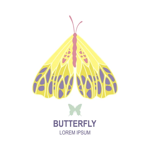 Butterfly logotyp mall — Stock vektor