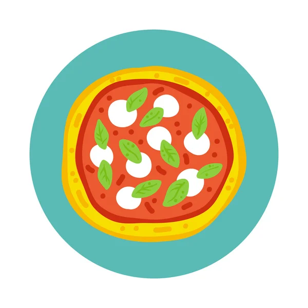 Segno di pizza stilizzato — Vettoriale Stock