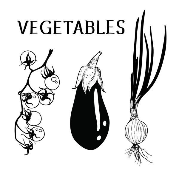 Set de verduras vectoriales — Archivo Imágenes Vectoriales