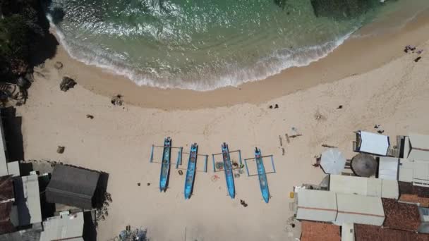 Vista Aérea Gunung Kidul Tropical Beach Indonesia — Vídeo de stock