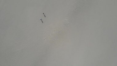 Yogyakarta 'daki Gumuk Pasir parkının hava manzarası..