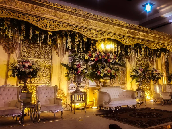 Simple decoration for a wedding ceremony in Indonesia