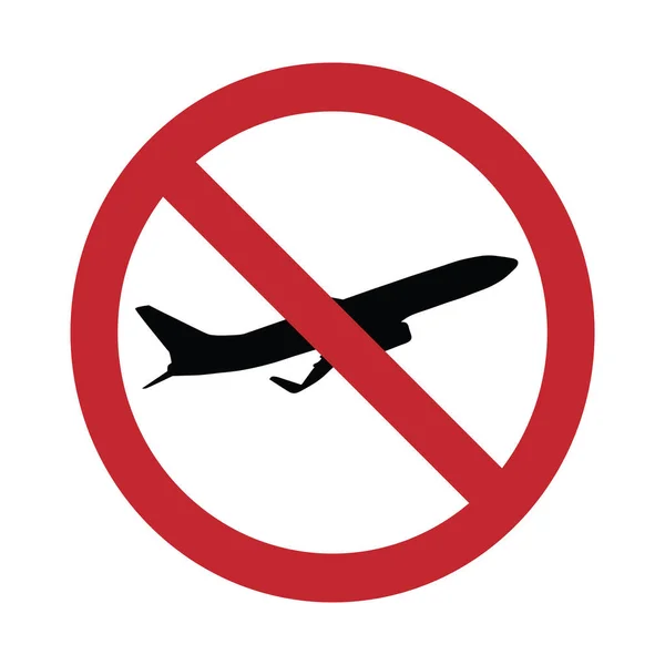 Sílhueta Vetorial Sem Marca Acesso Aeronaves Fundo Branco Símbolo Transporte — Vetor de Stock