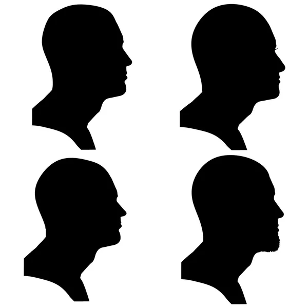 Silhouettes vectorielles personnes . — Image vectorielle