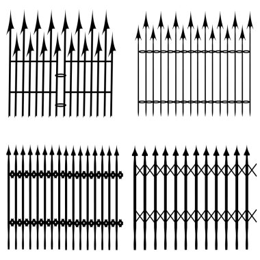 Vektör siluet çit.