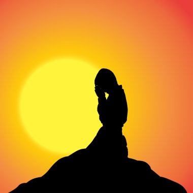 çocuğun siluet vektör. 