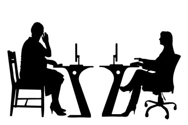 insanların Vector silhouettes.