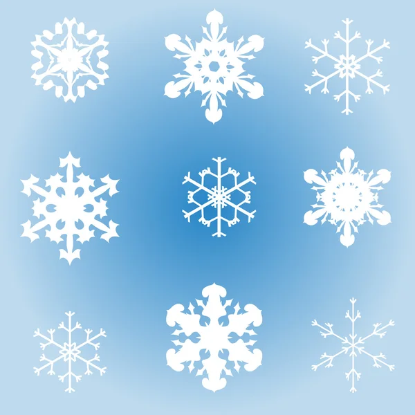 Vector afbeelding van sneeuwvlokken. — Stockvector