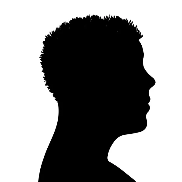 Vector silhouette of a man. — Stock Vector