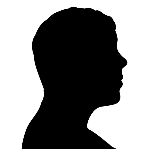 Vector silhouette of a man. — Stock Vector