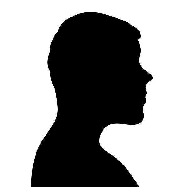 Vector silhouette of a man. — Stock Vector