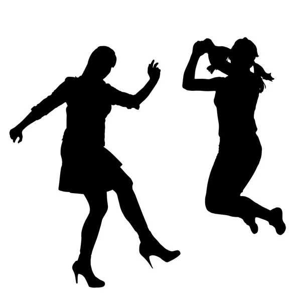 Silhouette vectorielle des femmes . — Image vectorielle