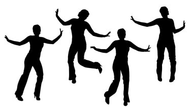 Bir kadın silüeti.