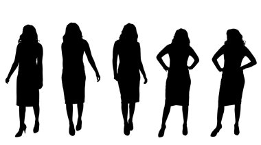 Bir kadın silüeti.