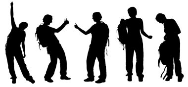 Sırt çantalı kadınlar