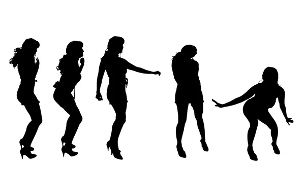 Mujeres en la fiesta . — Vector de stock