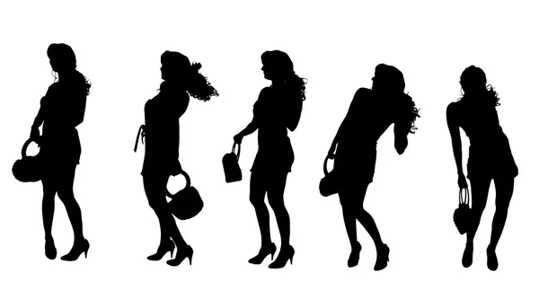 Mujeres en la fiesta . — Vector de stock