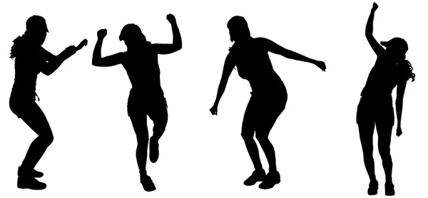 踊る女性 — ストックベクタ