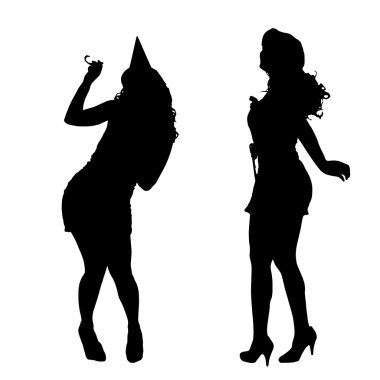 Bir kadın silüeti.