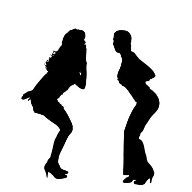Bir kadın silüeti.